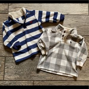 2 Fleece half zip pullovers [bonus: fleece vest]